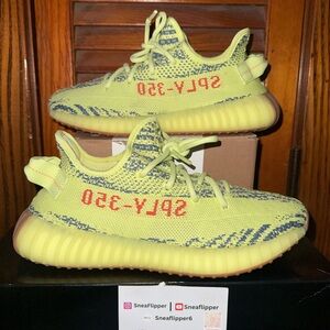 Size 7 - adidas Yeezy Boost 350 V2 Low Semi Frozen Yellow